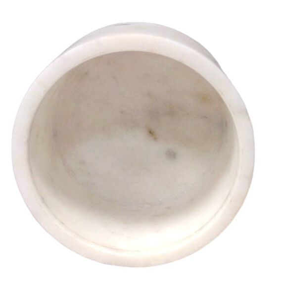 West Emory Marble Gold Lidded Trinket Vanity Jar Pot - Picture 4 of 7